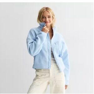 SO Juniors Full-Zip Pocket Teddy Fleece Jacket XL